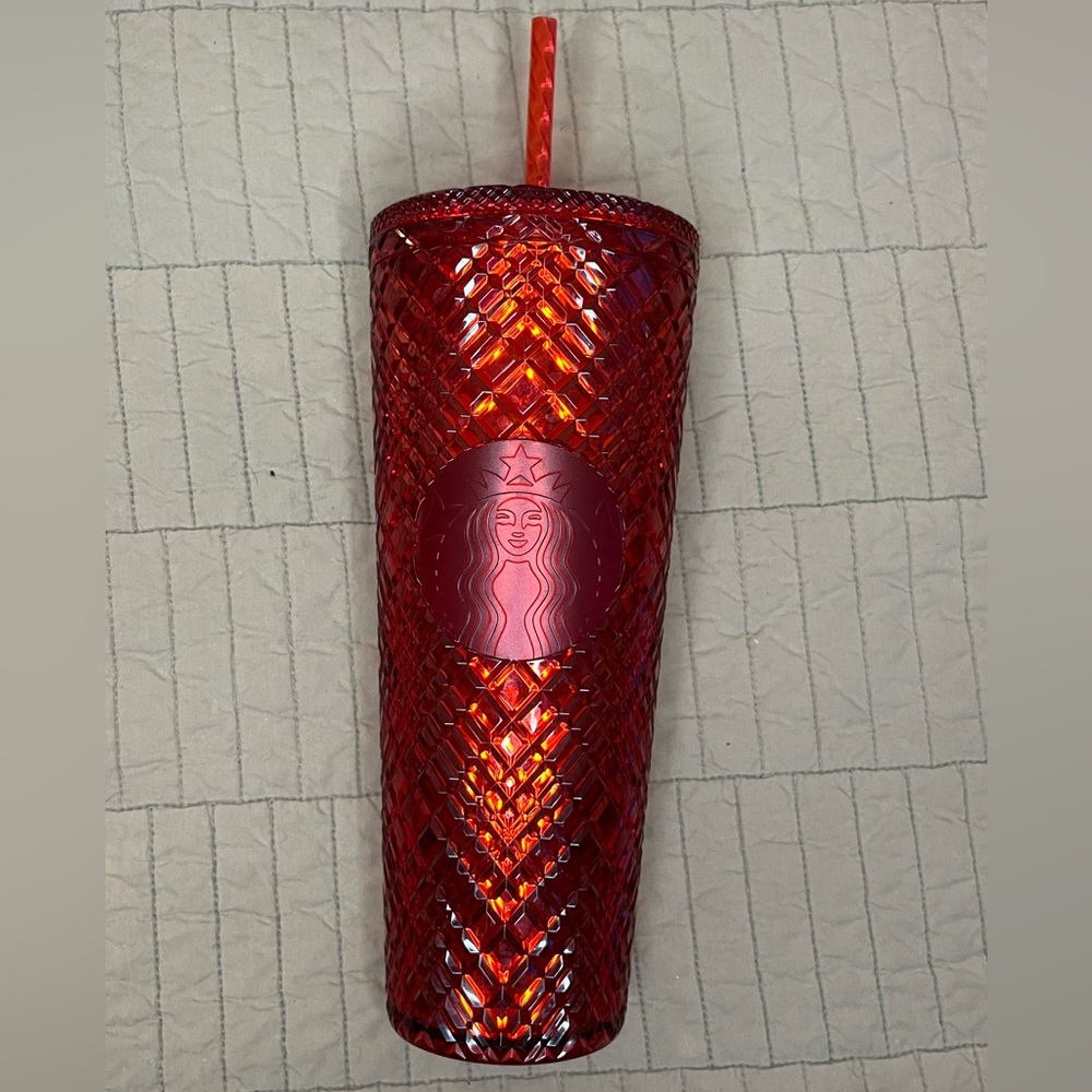 Starbucks red studded cup